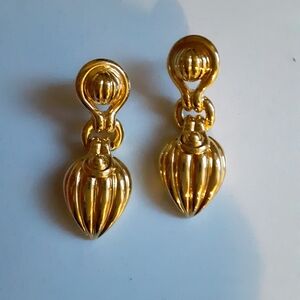 Radiant Gold Heart Earrings